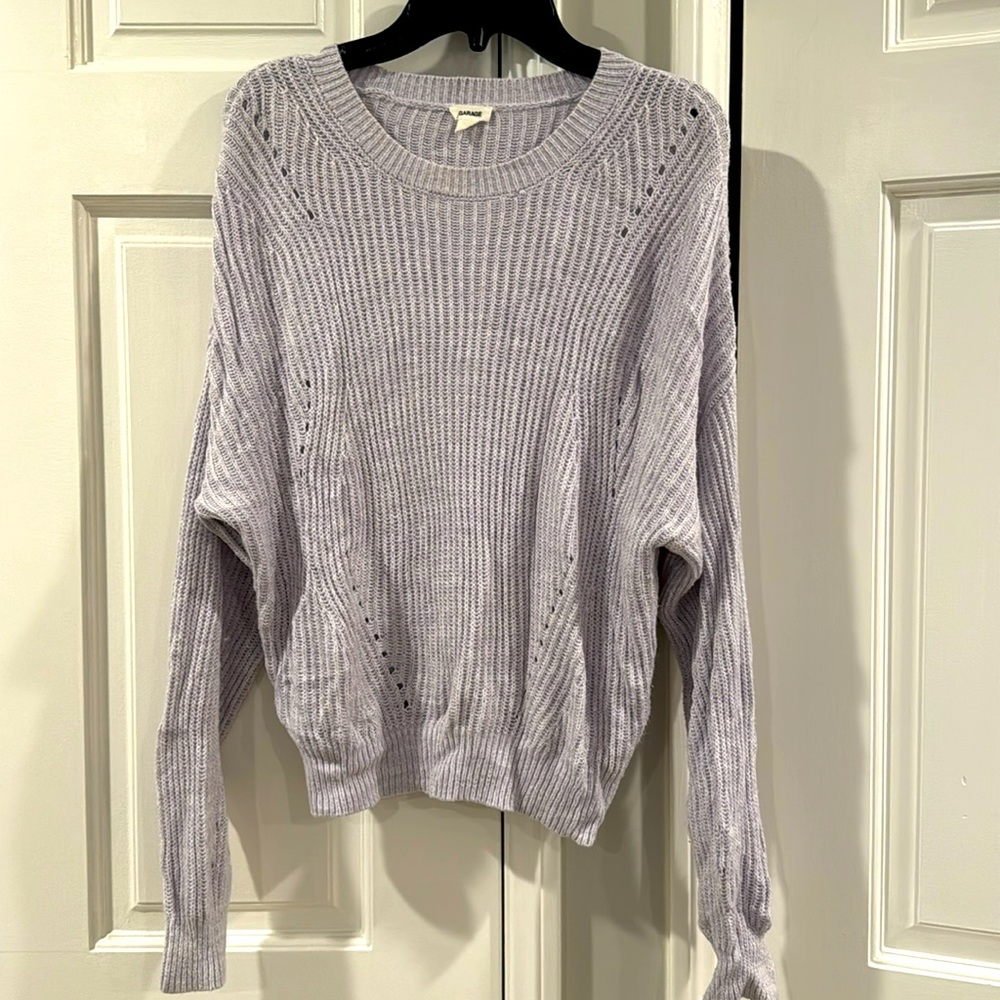 Garage clothing pointelle sweater
